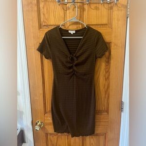SEE YOU MONDAY Los Angeles Brown Dress Size L